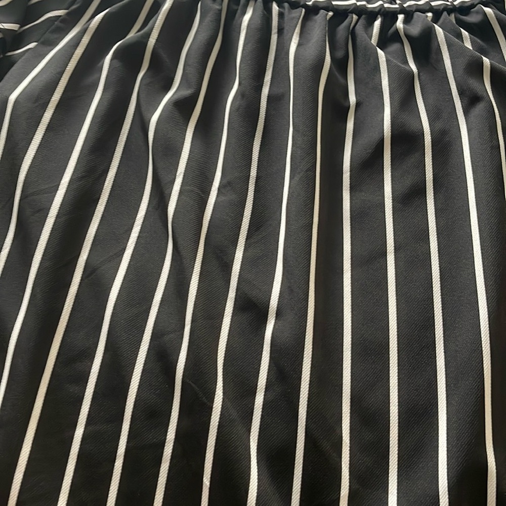 EUC off shoulder stripped top. Has 3 layer sleeves